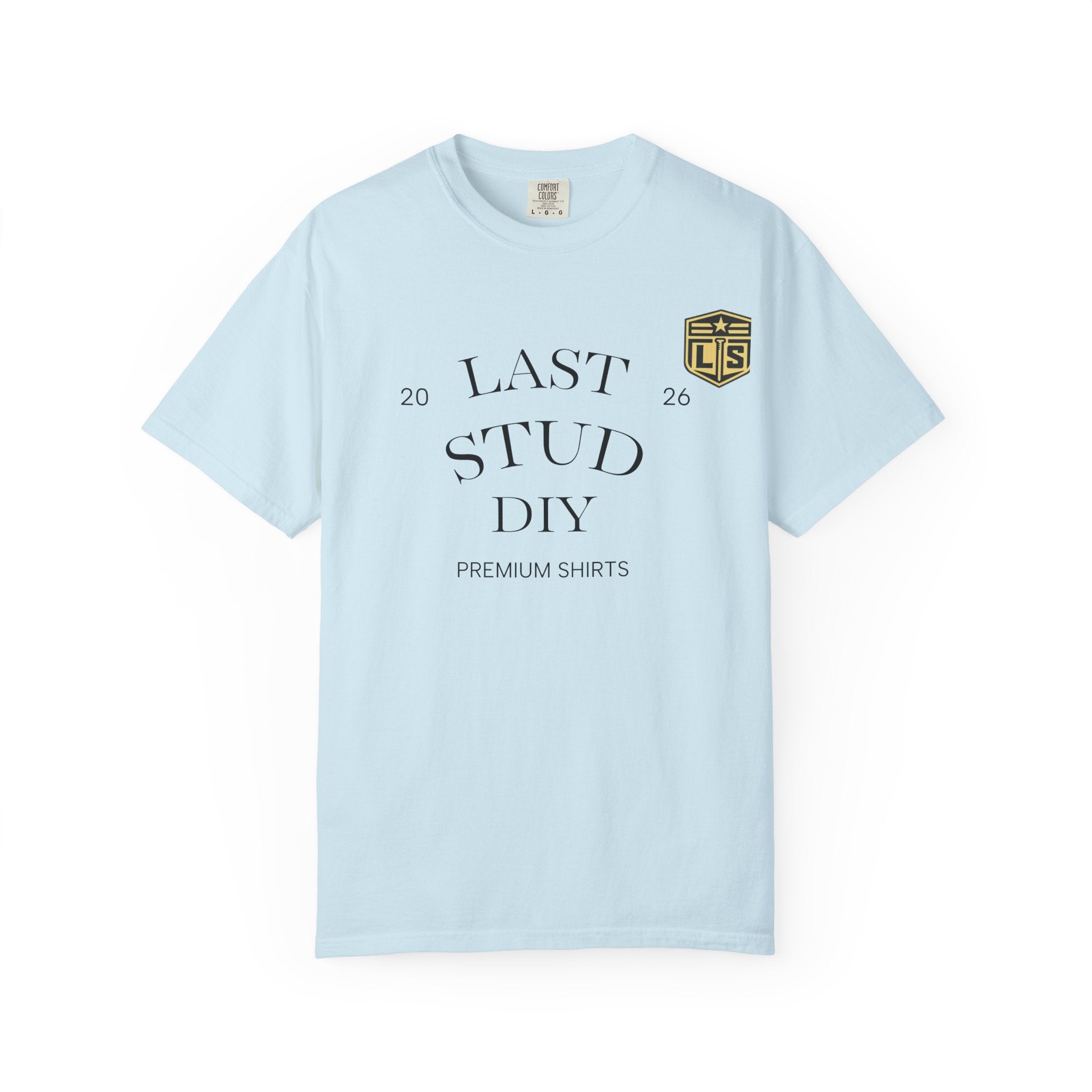 Last Stud DIY Premium T-Shirt — Minimal Crest Graphic Tee