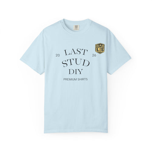 Last Stud DIY Premium T-Shirt — Minimal Crest Graphic Tee