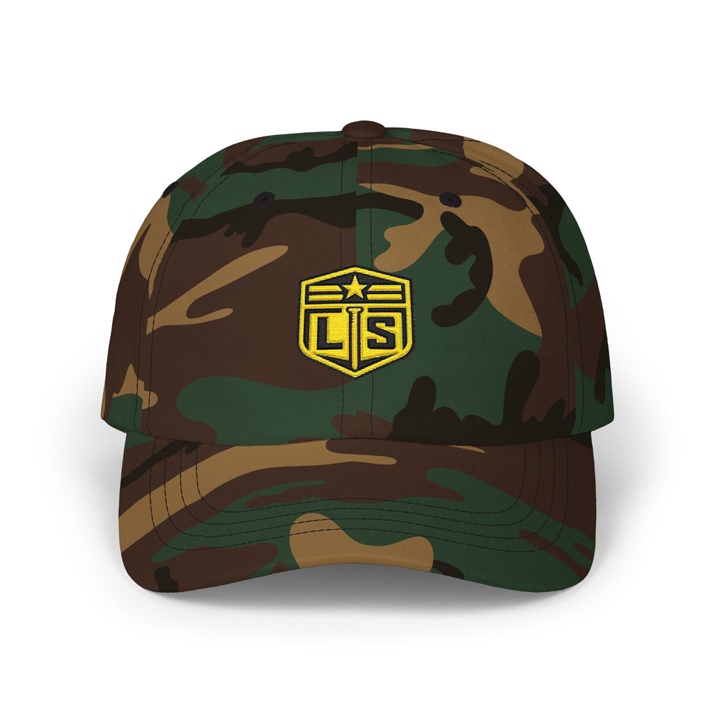Dad Cap – Embroidered US Shield Patch & "FAITH" Backstrap Hat