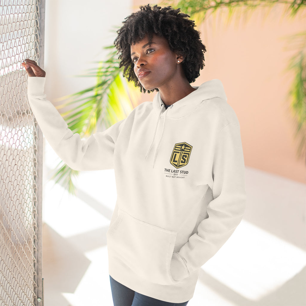 Three-Panel Fleece Hoodie