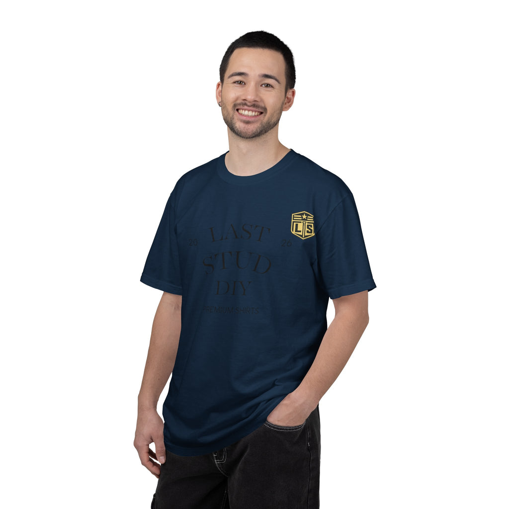 Last Stud DIY Premium T-Shirt — Minimal Crest Graphic Tee
