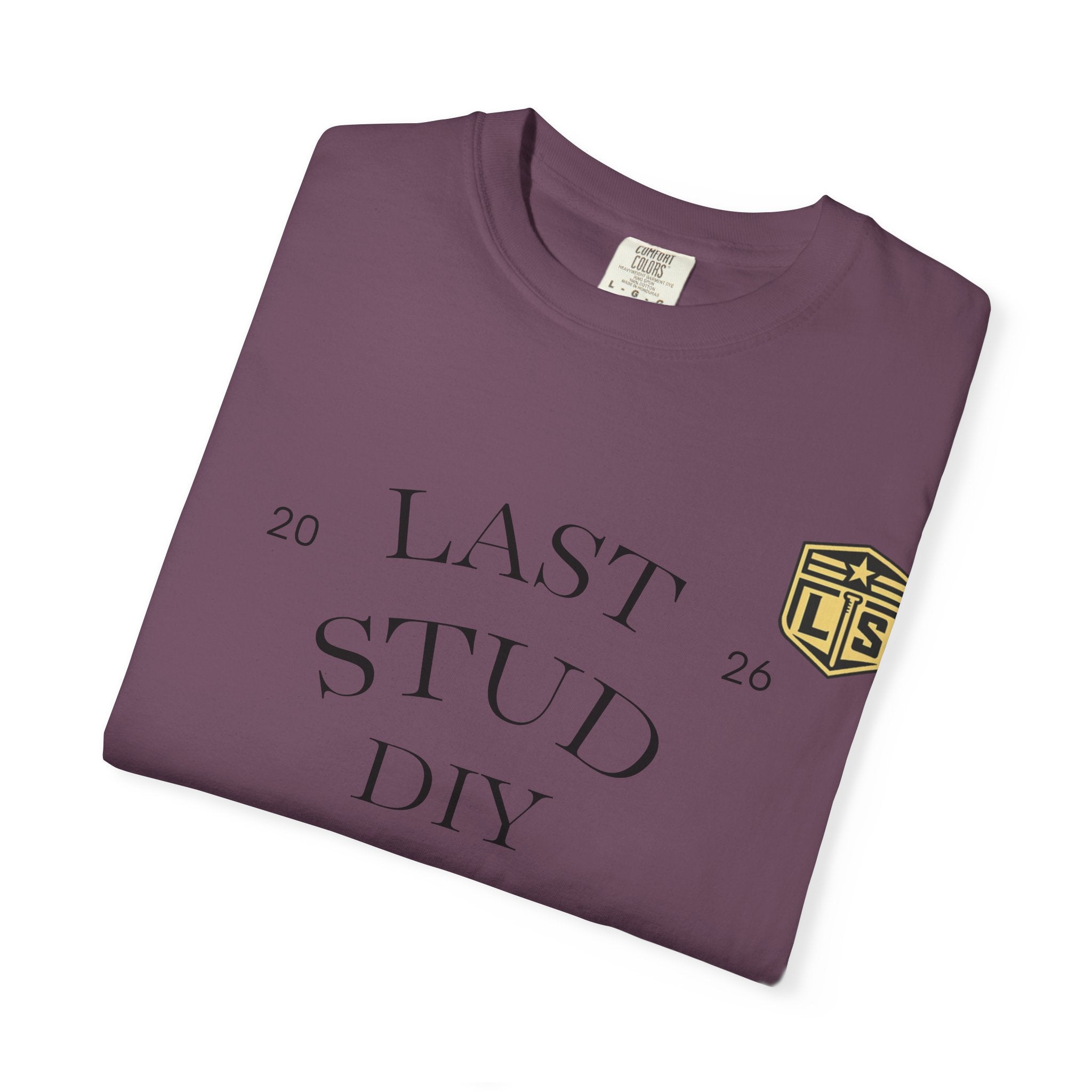 Last Stud DIY Premium T-Shirt — Minimal Crest Graphic Tee