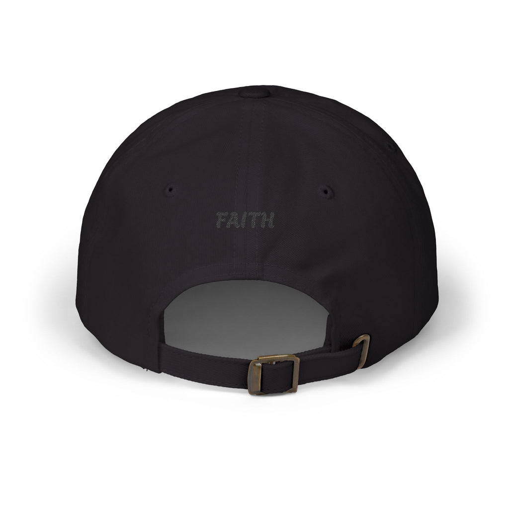 Dad Cap – Embroidered US Shield Patch & "FAITH" Backstrap Hat