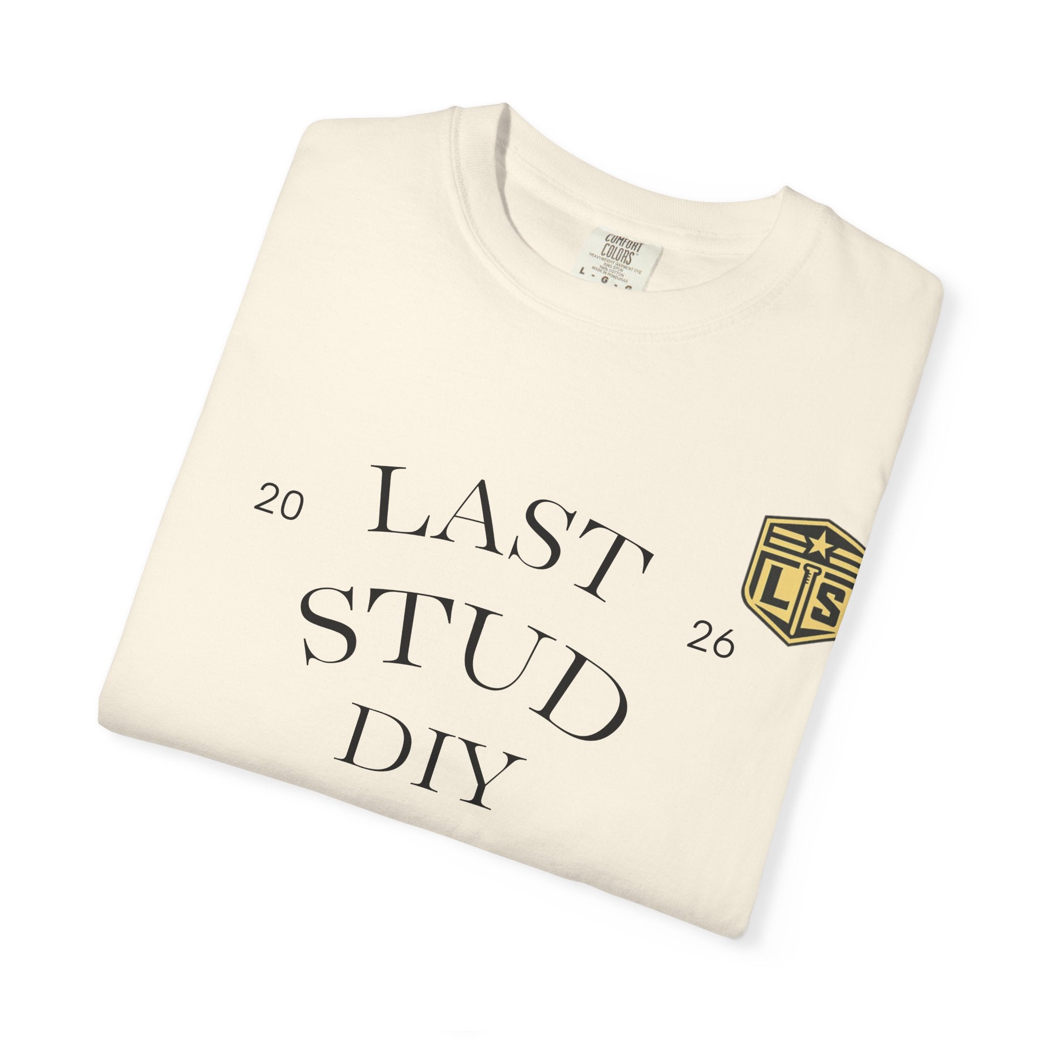 Last Stud DIY Premium T-Shirt — Minimal Crest Graphic Tee