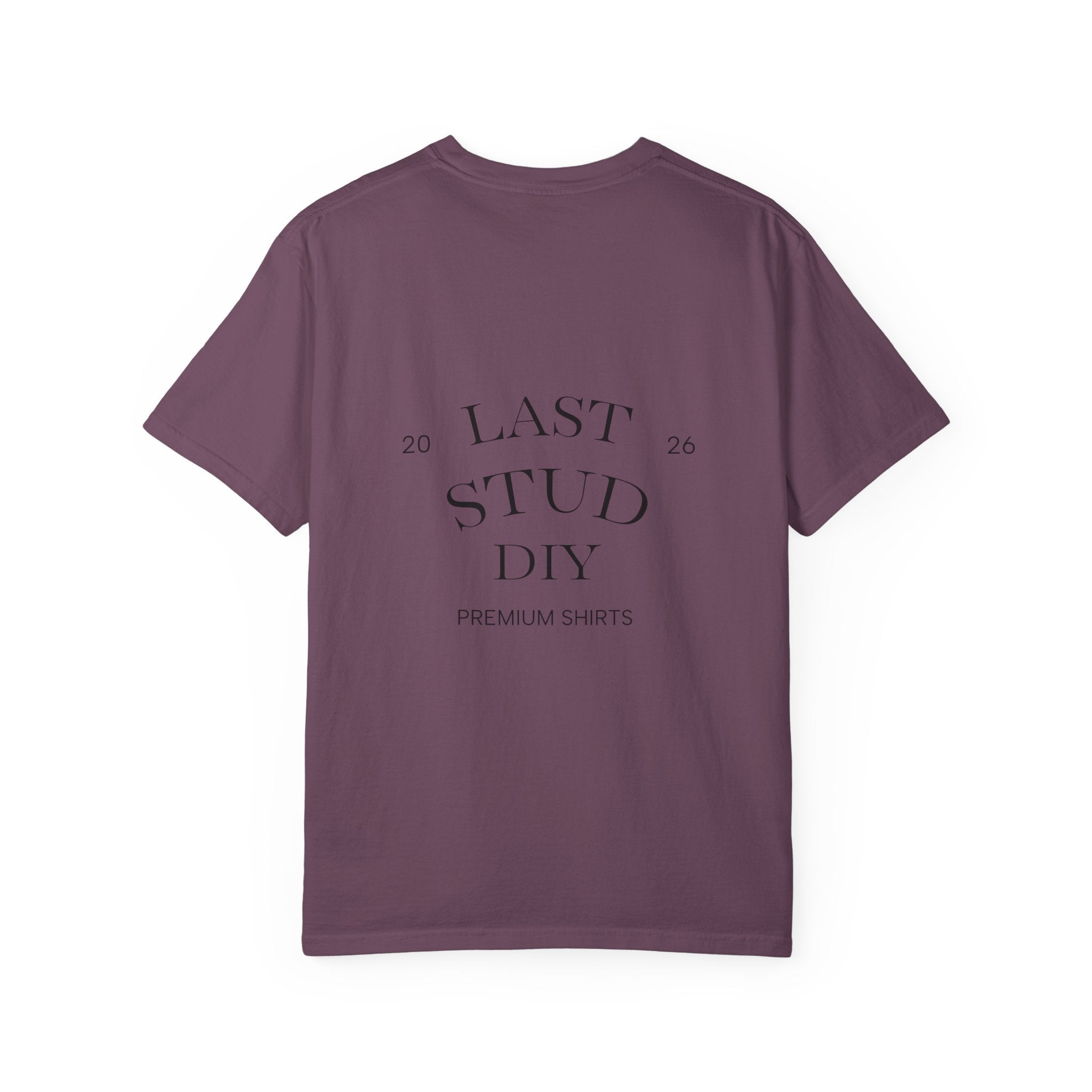 Last Stud DIY Premium T-Shirt — Minimal Crest Graphic Tee