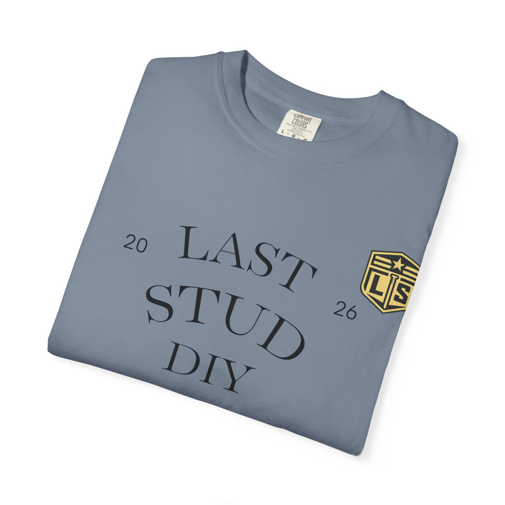 Last Stud DIY Premium T-Shirt — Minimal Crest Graphic Tee