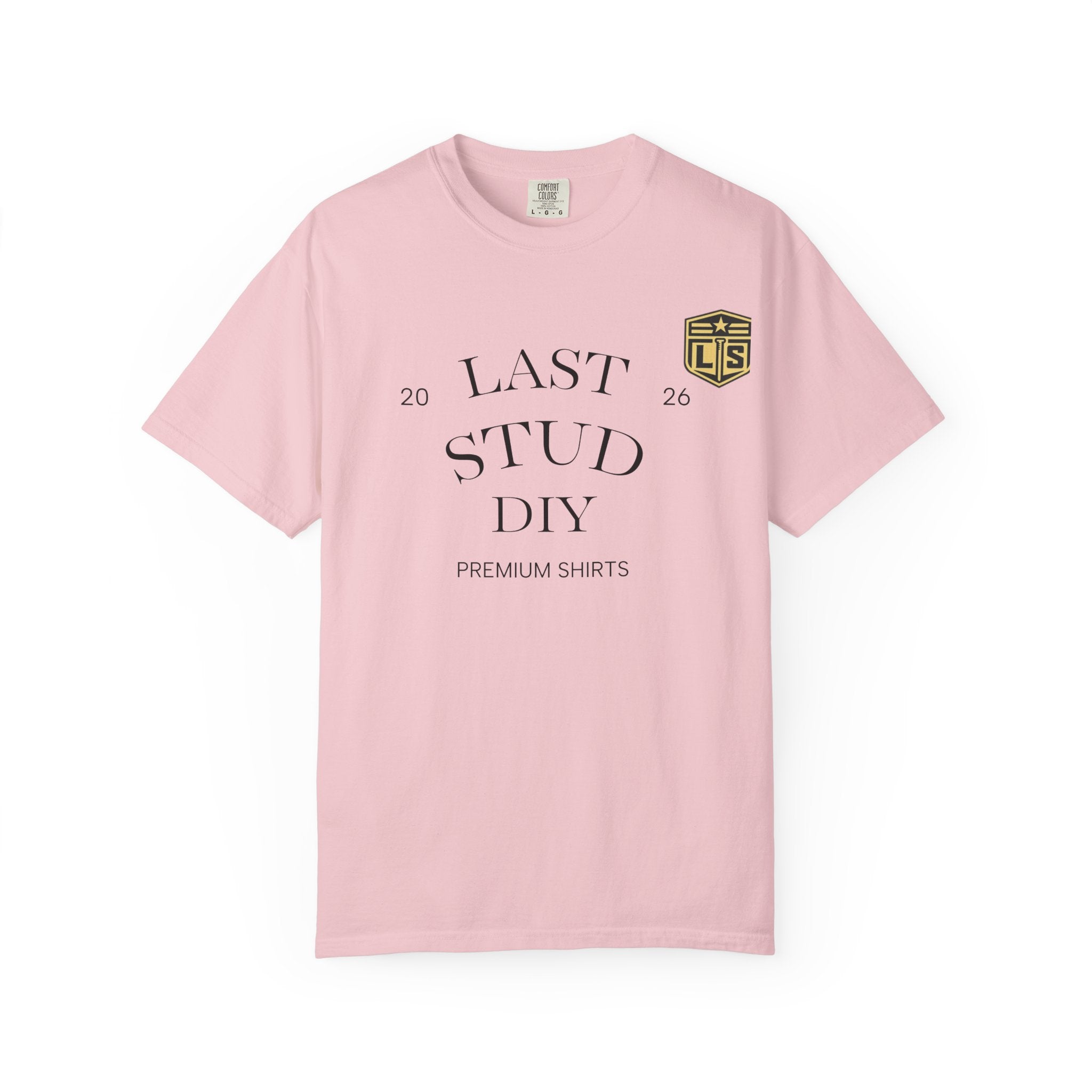 Last Stud DIY Premium T-Shirt — Minimal Crest Graphic Tee