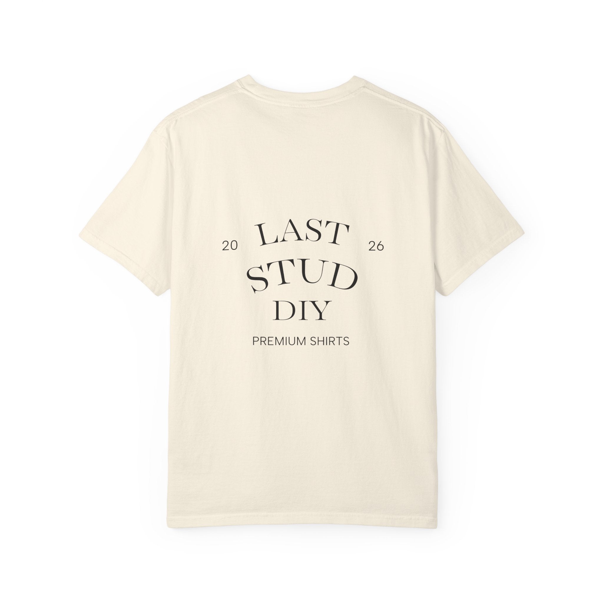 Last Stud DIY Premium T-Shirt — Minimal Crest Graphic Tee