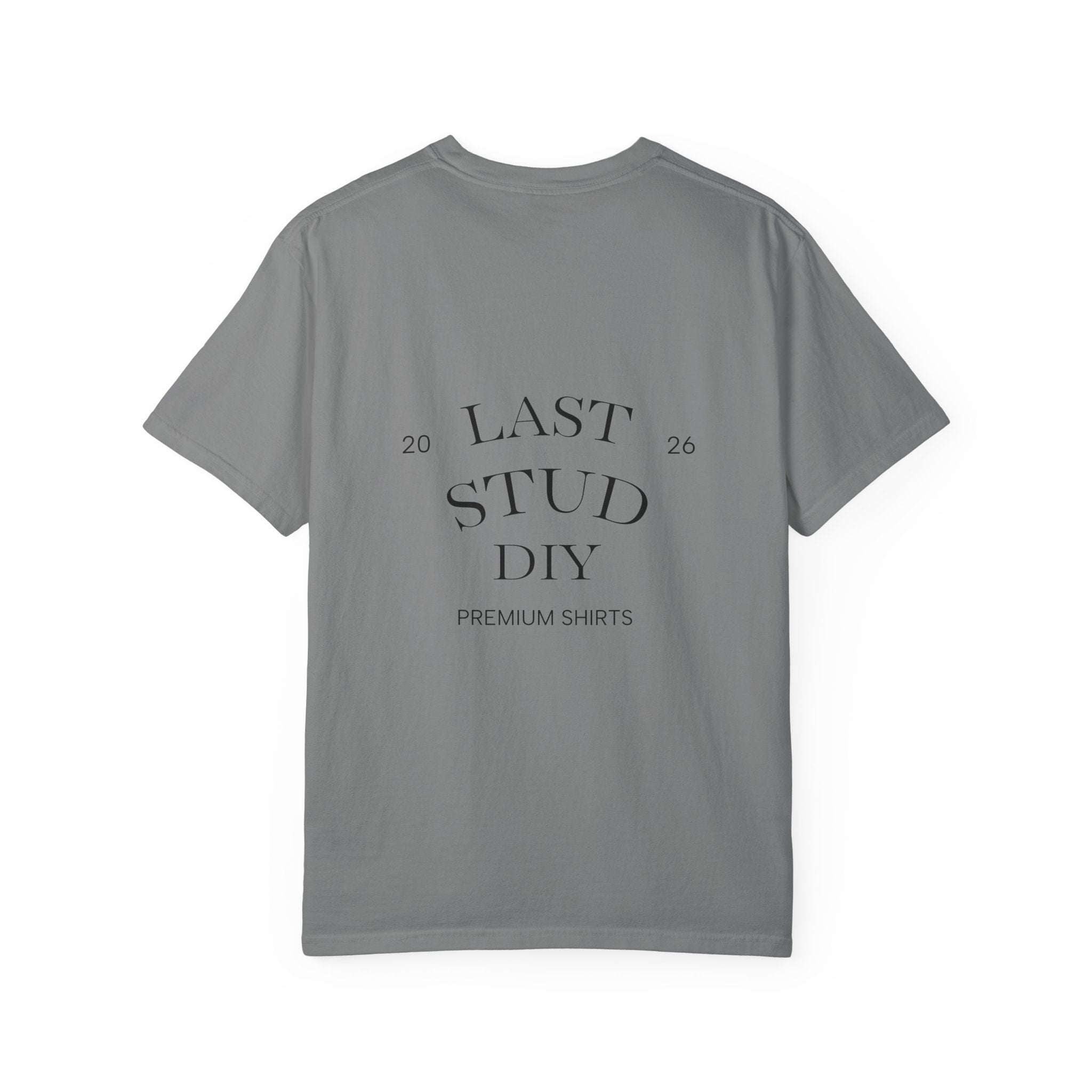Last Stud DIY Premium T-Shirt — Minimal Crest Graphic Tee