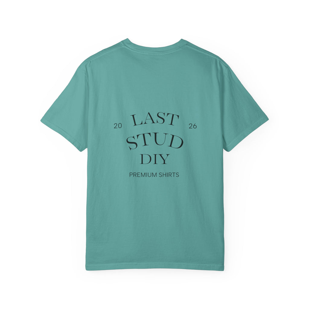 Last Stud DIY Premium T-Shirt — Minimal Crest Graphic Tee