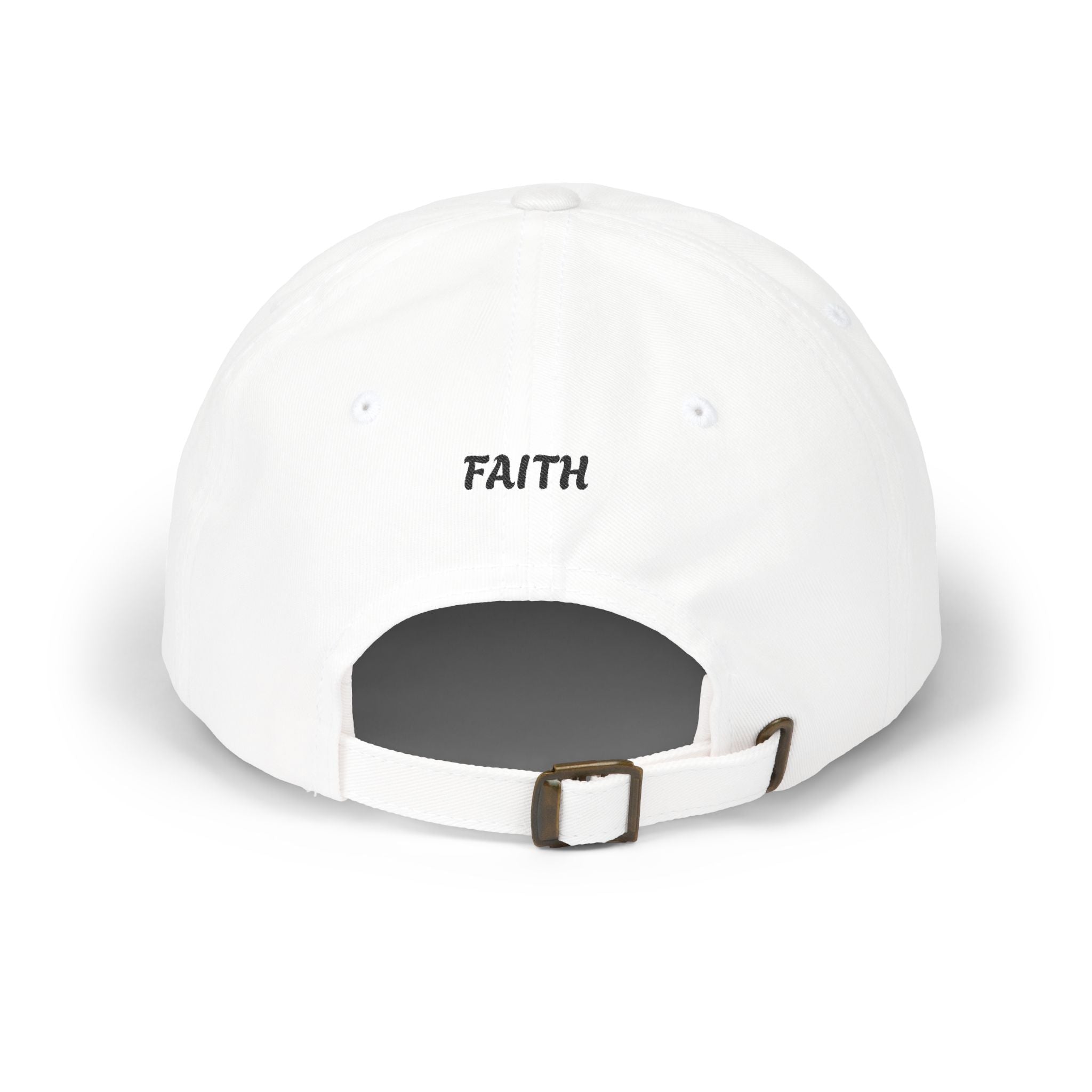 Dad Cap – Embroidered US Shield Patch & "FAITH" Backstrap Hat