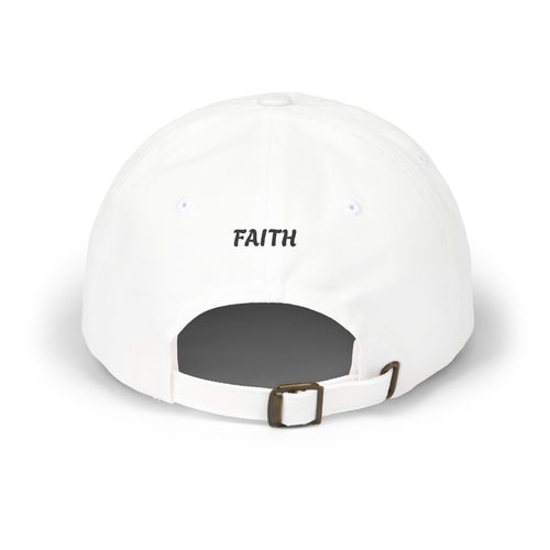 Dad Cap – Embroidered US Shield Patch & "FAITH" Backstrap Hat