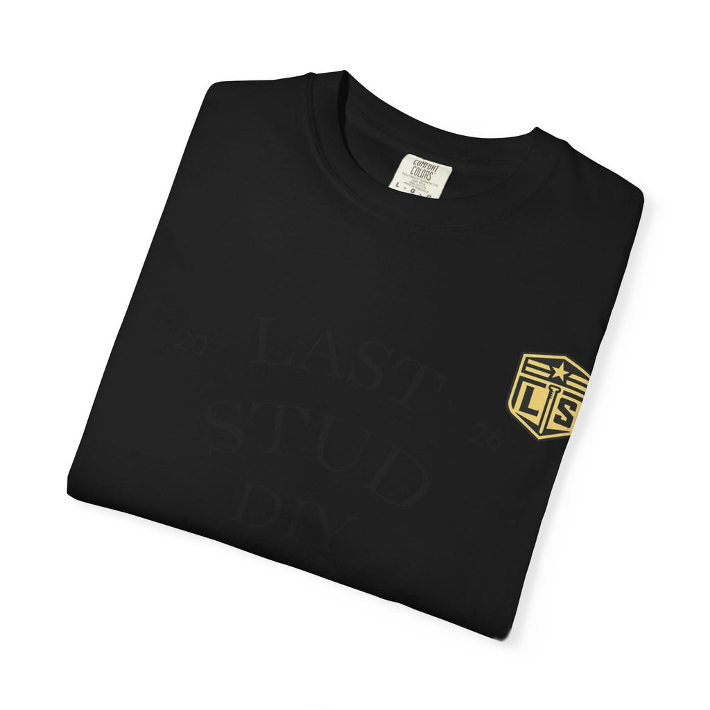 Last Stud DIY Premium T-Shirt — Minimal Crest Graphic Tee