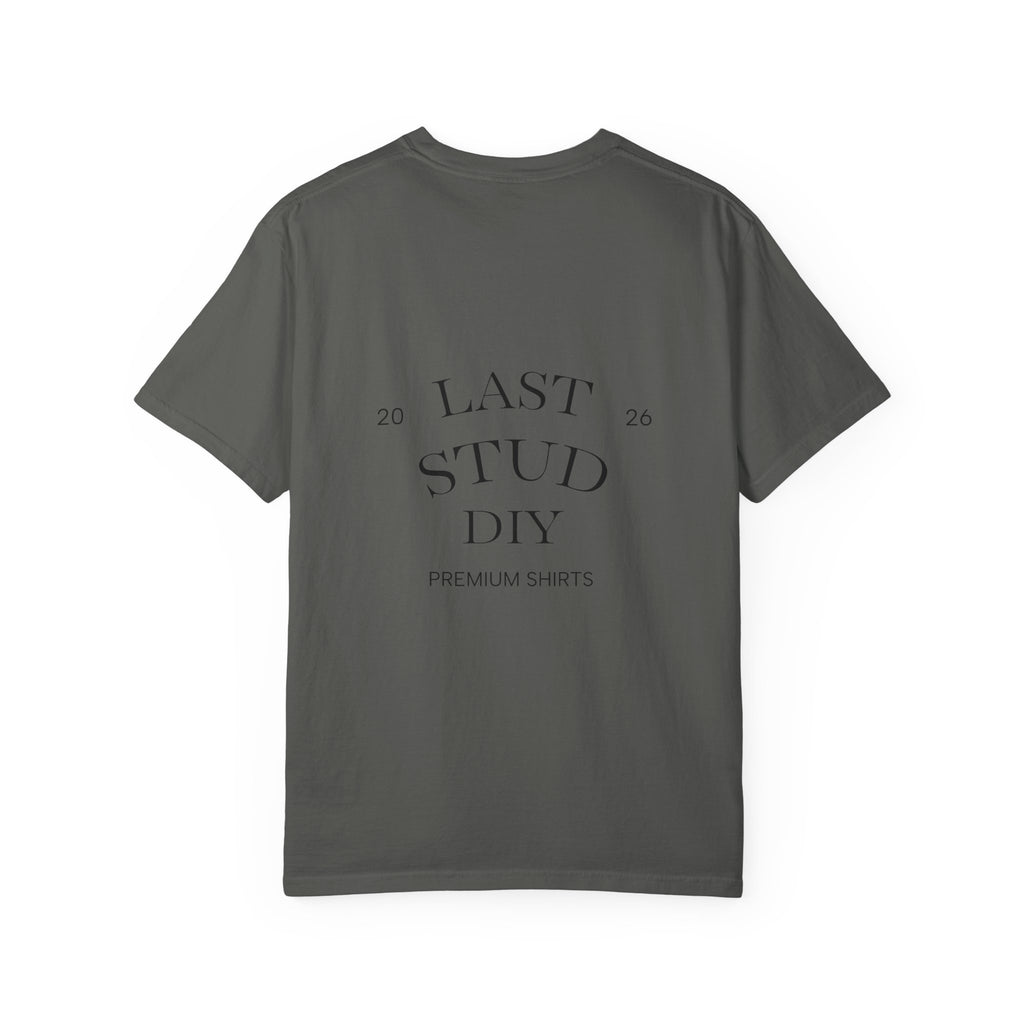 Last Stud DIY Premium T-Shirt — Minimal Crest Graphic Tee