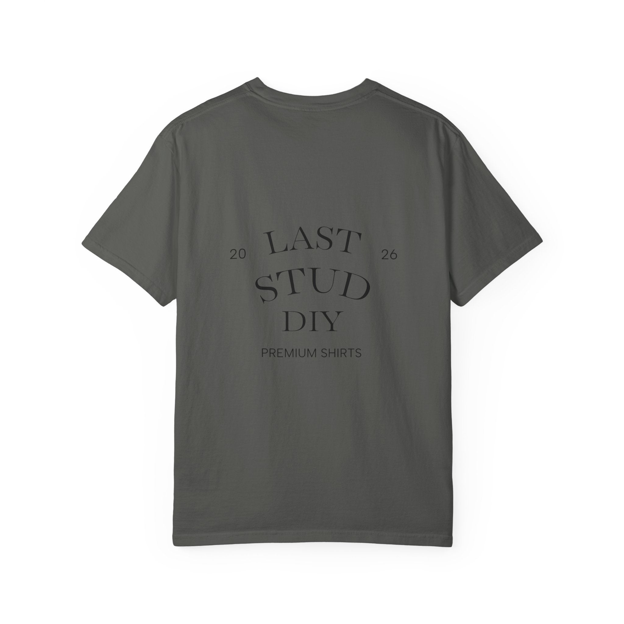 Last Stud DIY Premium T-Shirt — Minimal Crest Graphic Tee
