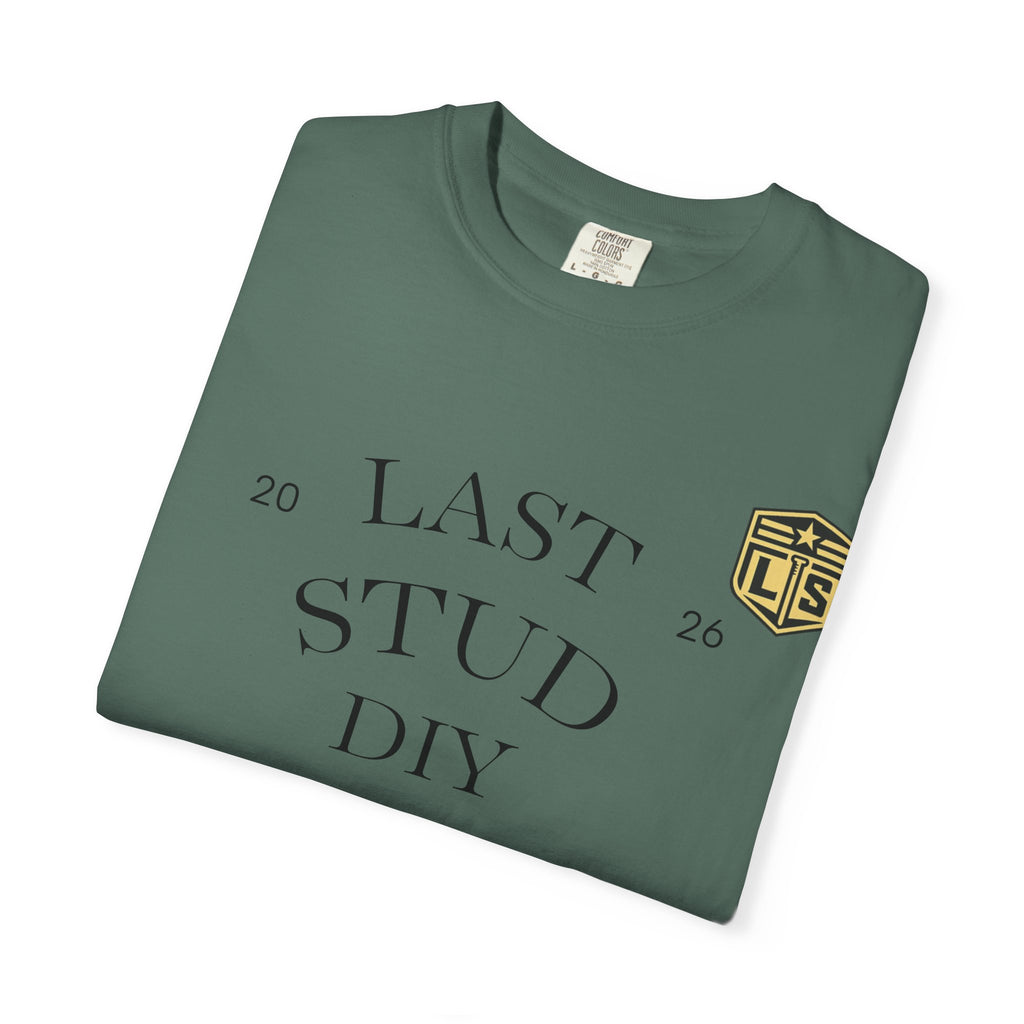 Last Stud DIY Premium T-Shirt — Minimal Crest Graphic Tee