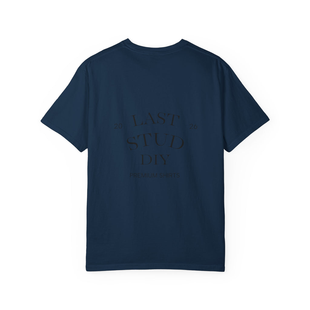 Last Stud DIY Premium T-Shirt — Minimal Crest Graphic Tee