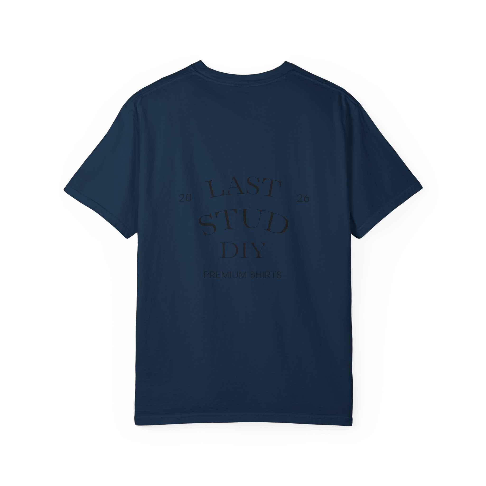 Last Stud DIY Premium T-Shirt — Minimal Crest Graphic Tee