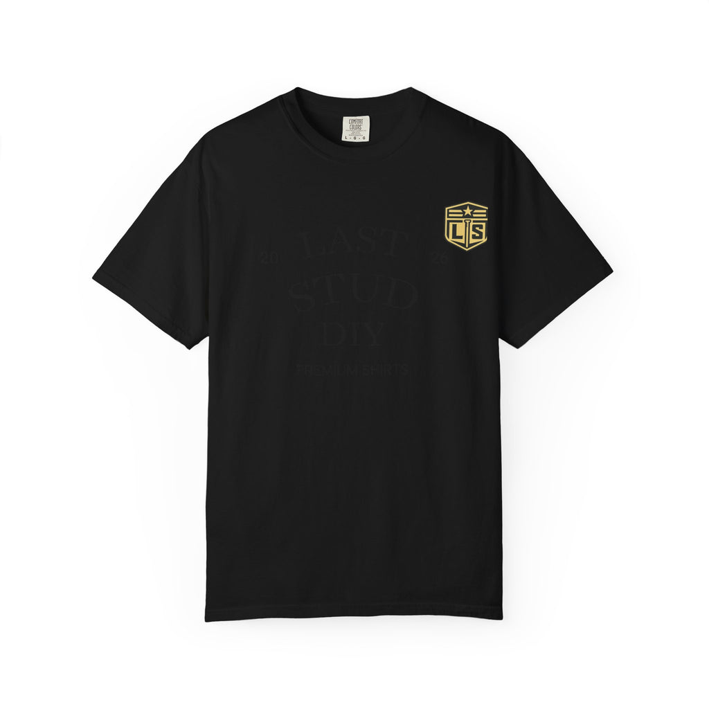 Last Stud DIY Premium T-Shirt — Minimal Crest Graphic Tee