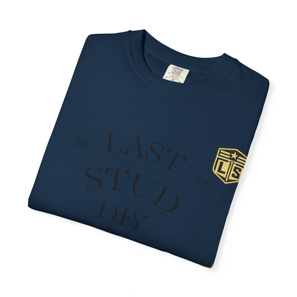 Last Stud DIY Premium T-Shirt — Minimal Crest Graphic Tee