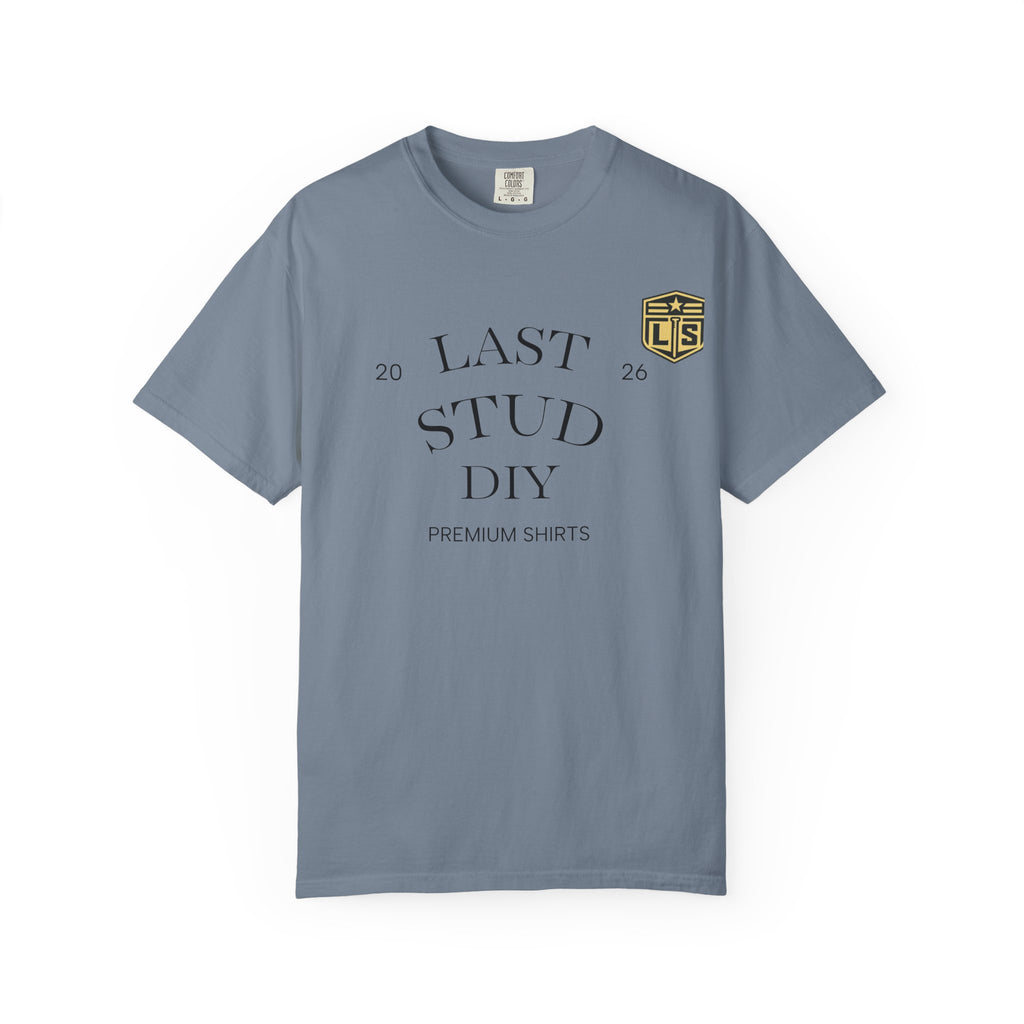 Last Stud DIY Premium T-Shirt — Minimal Crest Graphic Tee