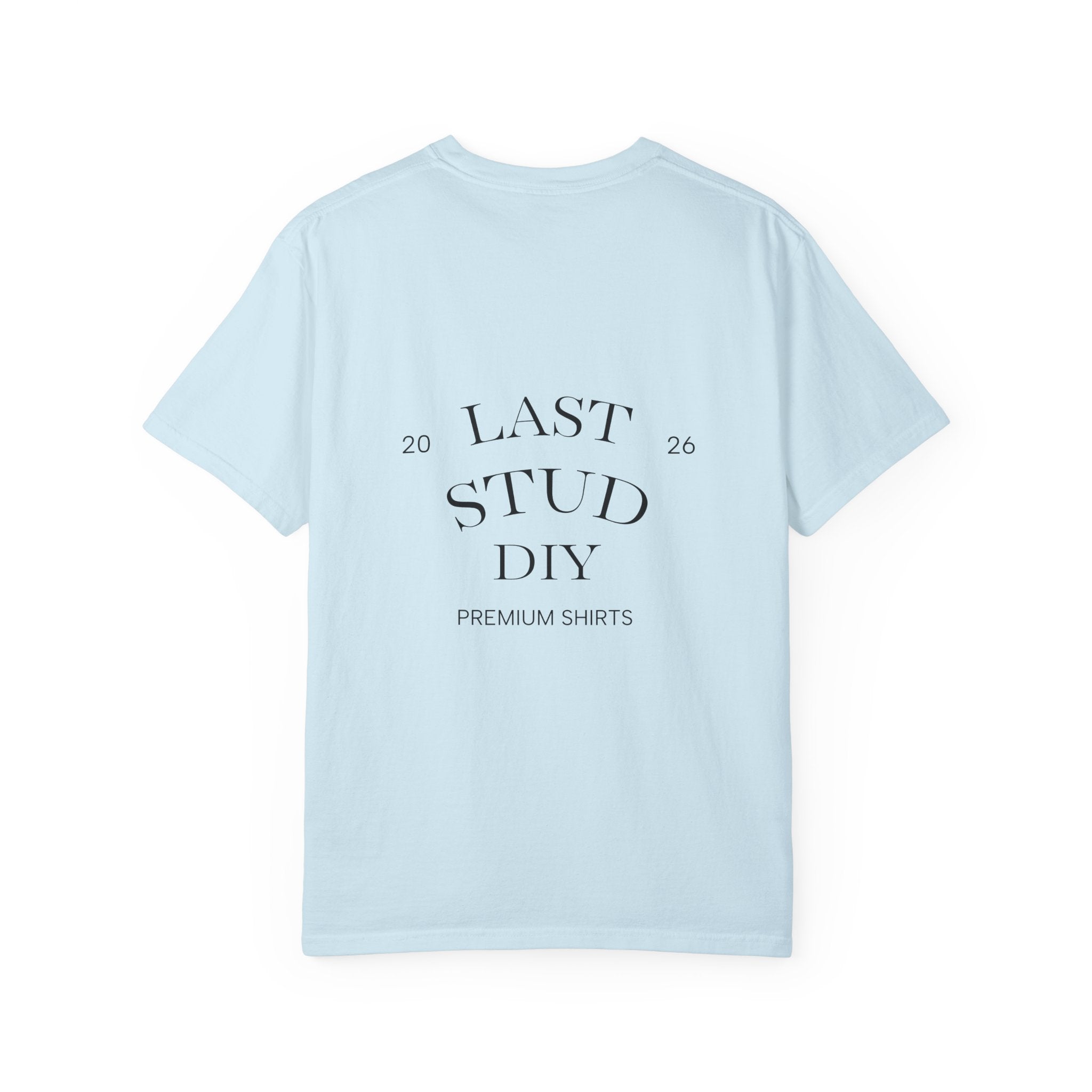 Last Stud DIY Premium T-Shirt — Minimal Crest Graphic Tee