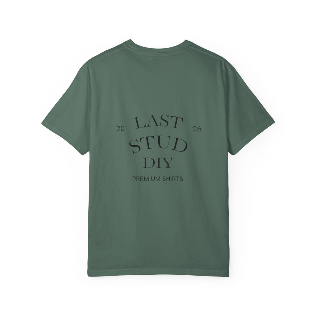 Last Stud DIY Premium T-Shirt — Minimal Crest Graphic Tee