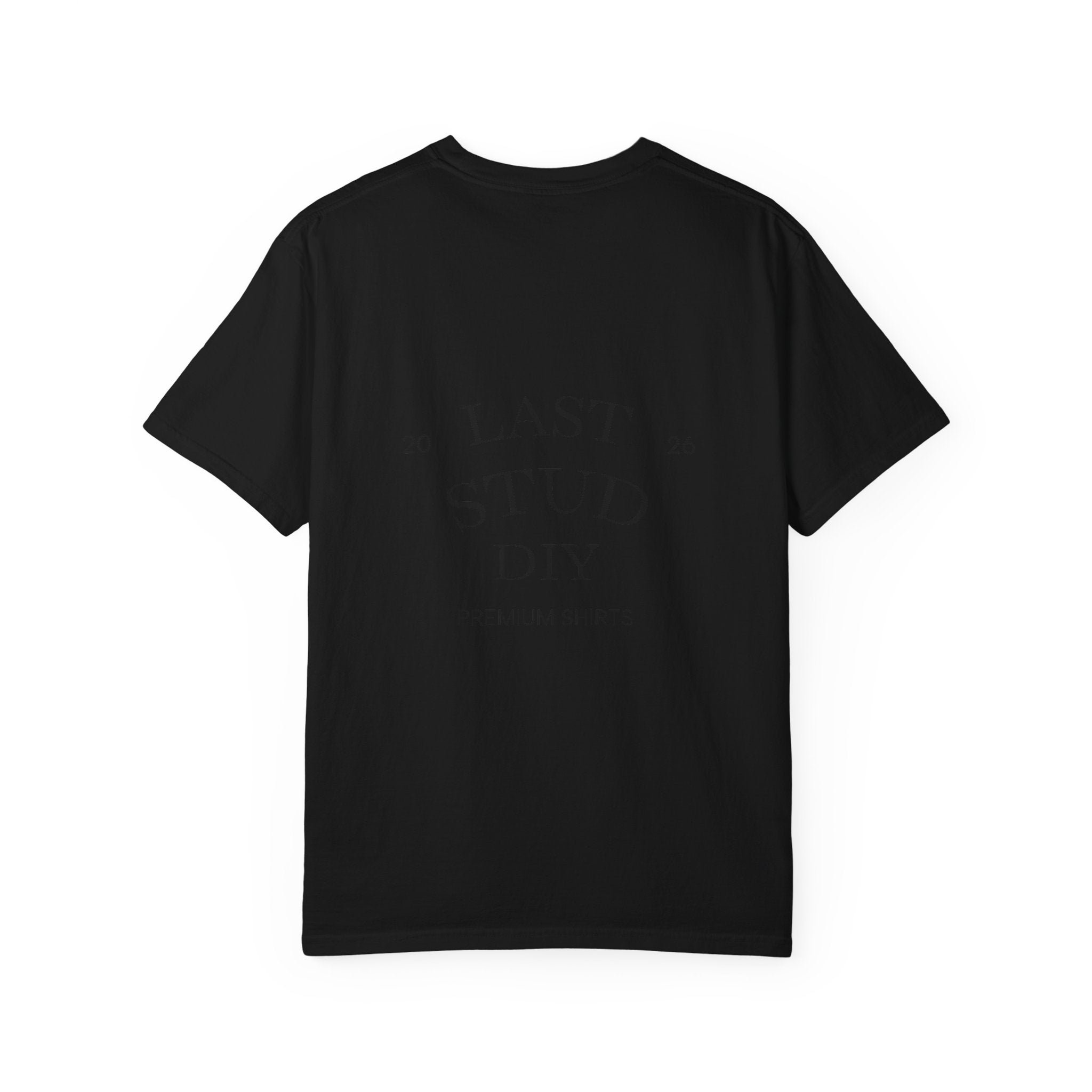 Last Stud DIY Premium T-Shirt — Minimal Crest Graphic Tee