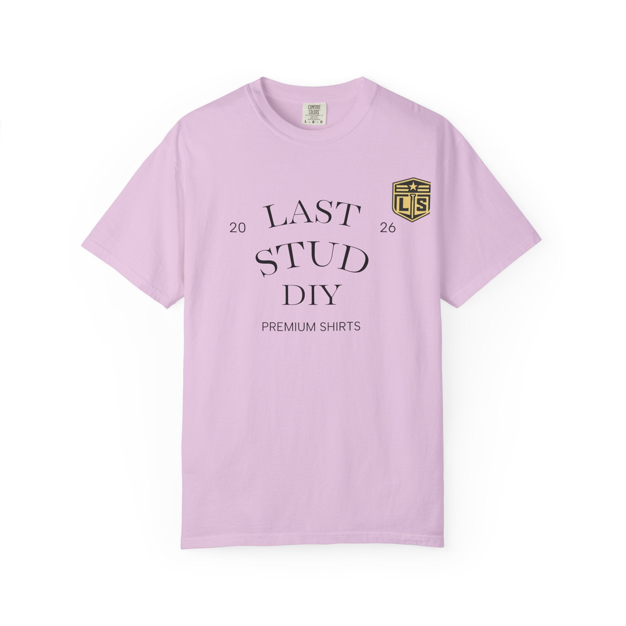 Last Stud DIY Premium T-Shirt — Minimal Crest Graphic Tee