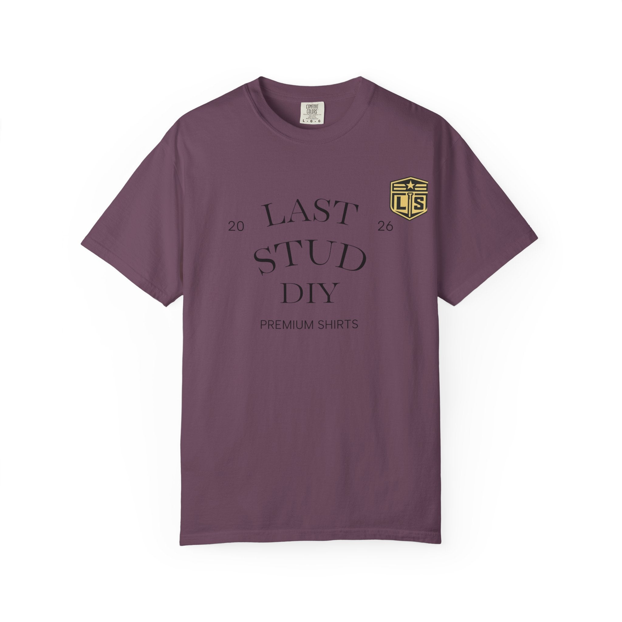 Last Stud DIY Premium T-Shirt — Minimal Crest Graphic Tee