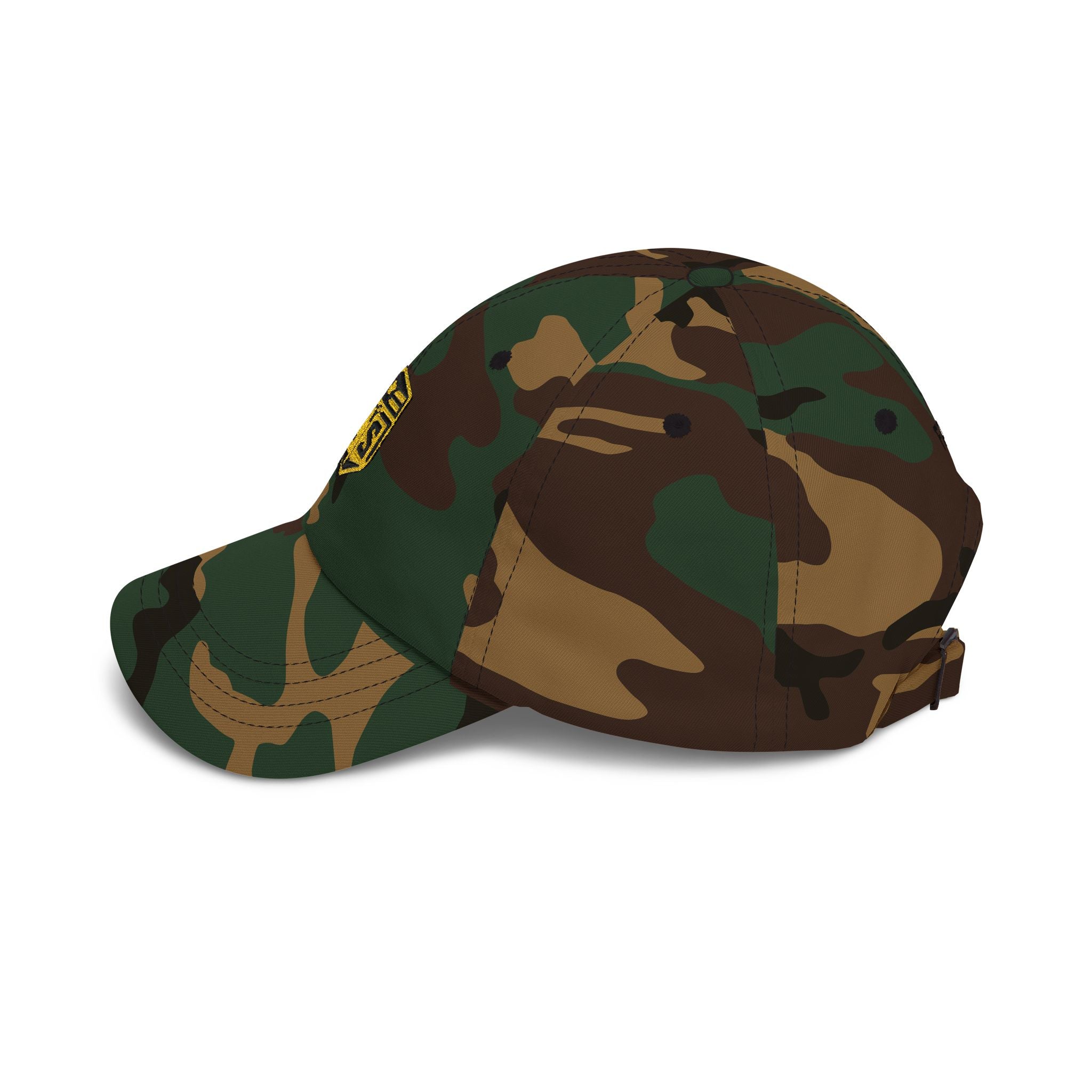Dad Cap – Embroidered US Shield Patch & "FAITH" Backstrap Hat