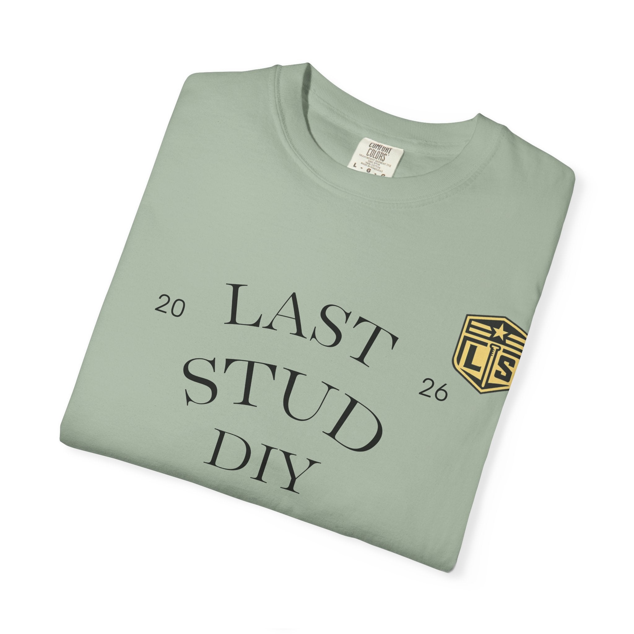 Last Stud DIY Premium T-Shirt — Minimal Crest Graphic Tee