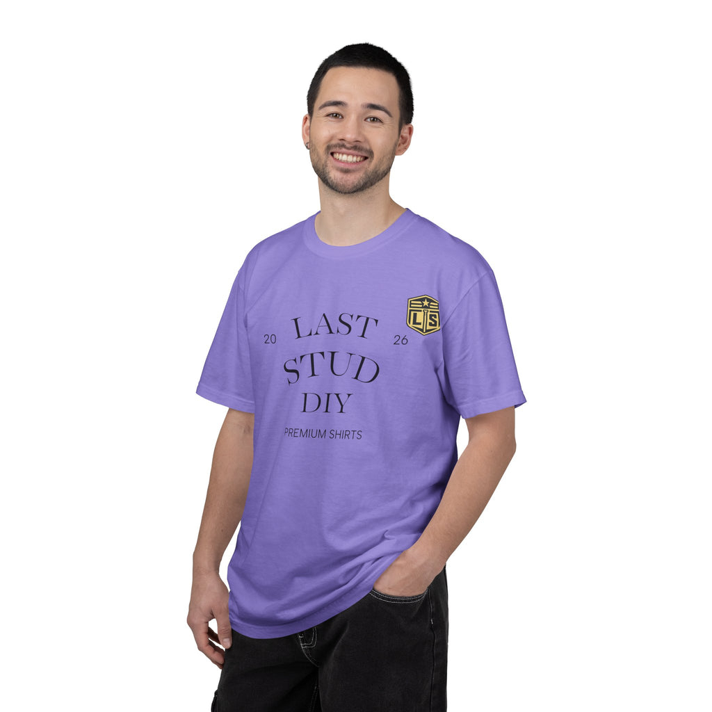 Last Stud DIY Premium T-Shirt — Minimal Crest Graphic Tee