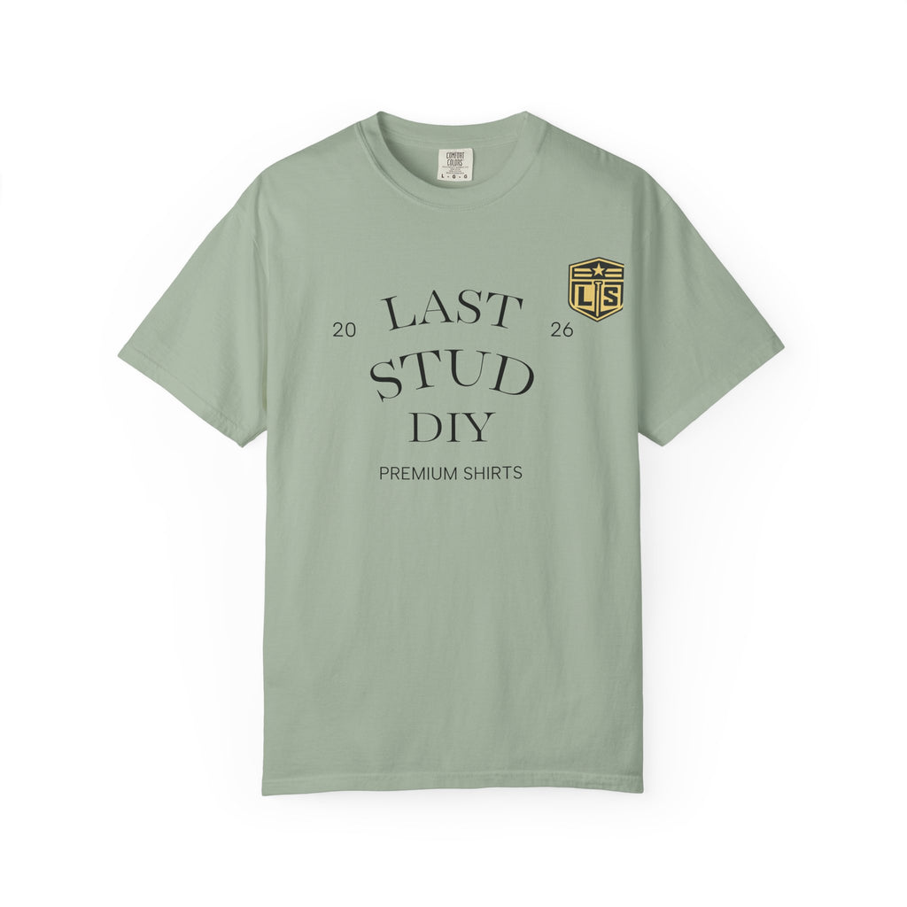 Last Stud DIY Premium T-Shirt — Minimal Crest Graphic Tee